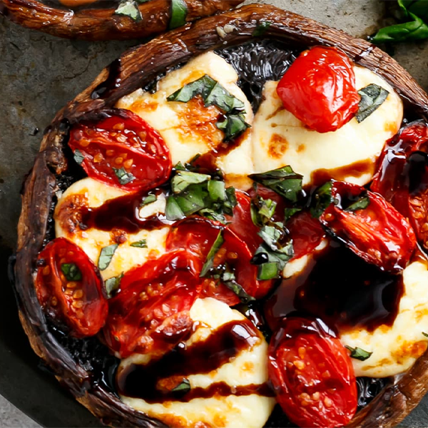  Caprese Stuffed Portobello Mushrooms